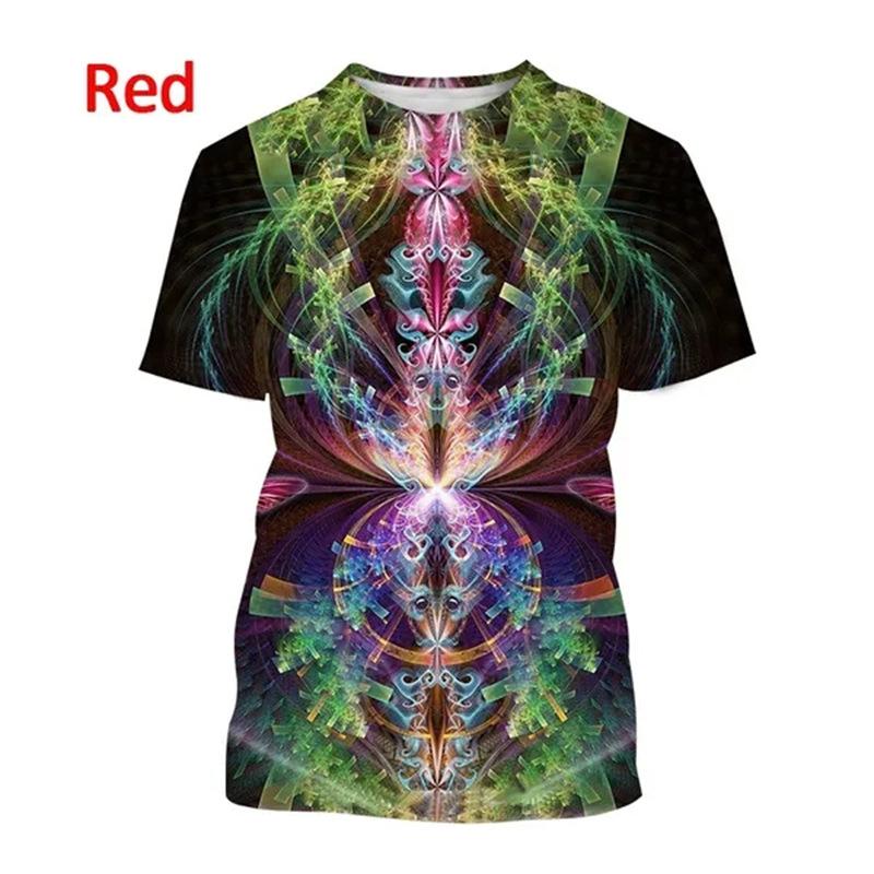 Colorful Animal Avatar 3D Printed Adult Casual Short Sleeved T-shirt