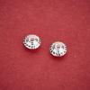 S925 Sterling Silver Striped Saucer Spacer Beads for DIY Beading, Wenwan, Buddhist Beads, Bracelets, and Necklaces.