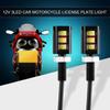 2Pcs Screw Bolt Mount Motorcycle License Light 12V Voltage Car License Light  For Car