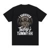 I Survived Today's Tummy Ache T-Shirt Funny Cat Meme Short Sleeve T Shirt Men Women Cotton Casual Oversized T Shirts Streetwear
