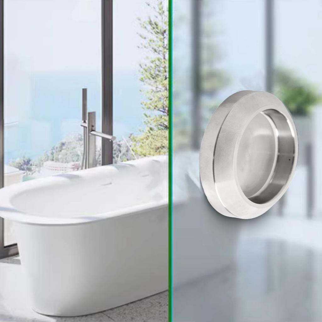 Stainless Steel Hidden-Cabinet Knobs And Handles Round Recessed Cupboard Pulls Concealed Door Drawer Furniture Handles