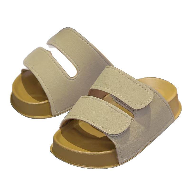 New Summer Kids Beach Cork Sandals for Girls Boys Children Outdoor Casual Solid Color Non-slip Flat with Cute Slide Shoe Simple