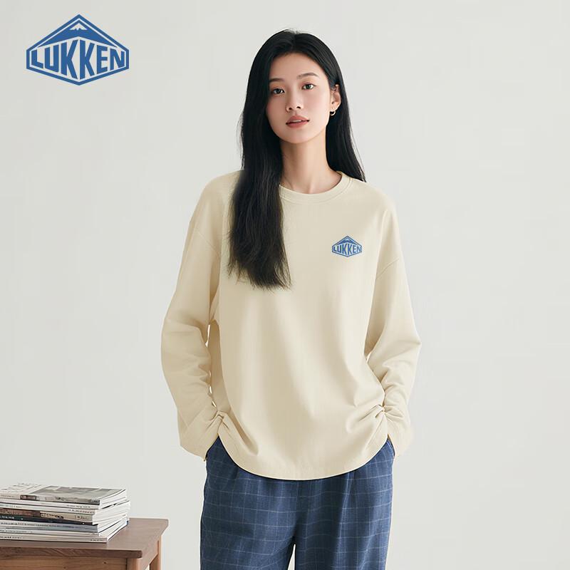 LUKKEN Women s Embroidered Cotton Long-Sleeve T-Shirt L