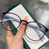 round Prescription Eyeglasses for Myopia Anti-blue Light Clear Unisex near Sight Eyewear Diopter 0-1.0-4.0 Men Women