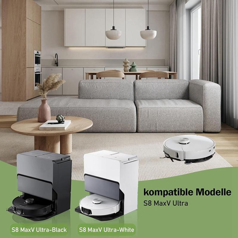 For Roborock S8 Maxv Ultra Robot Vacuum Cleaner Main Side Brush Hepa Filter Mop Pads Dust Bags Replacement Parts