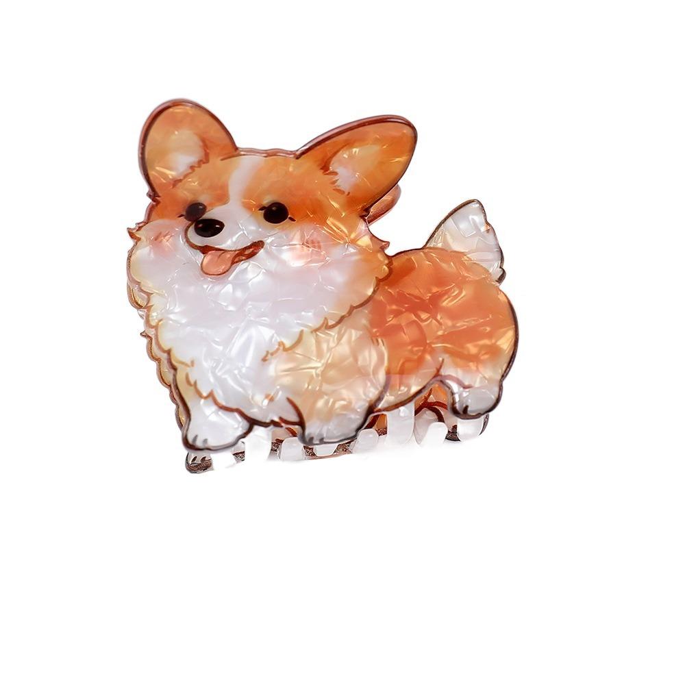 Cartoon Girls Hair Clip Printed Dog Kawaii Headdress Cartoon Shark Clip  Daily Wear