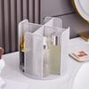 New With Tray Paper Cup Holder 4 Compartment Desktop Plastic Cup Rack 360° Rotating Tea Cup Storage Home