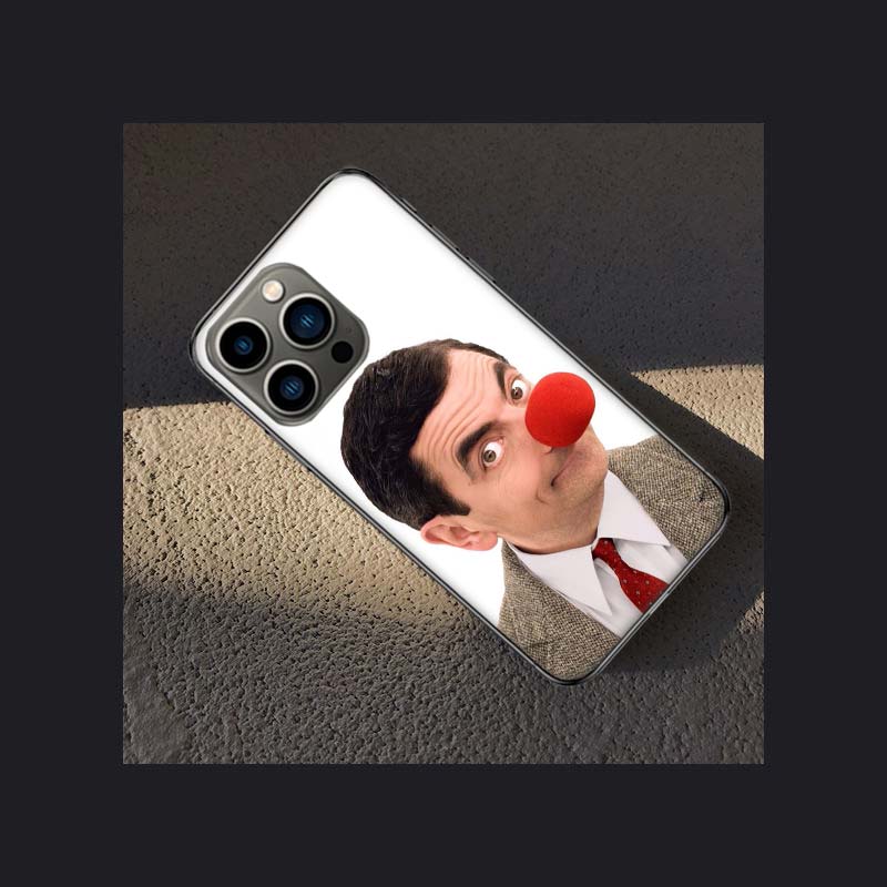 Grappige Mr B-BeanS Telefoonhoesje Voor Apple Iphone 16E 16 Pro Max 15 Plus Zacht 13 12 Mini Cover 11 14 Pro Max Capa 8 7 SE Shell Coque