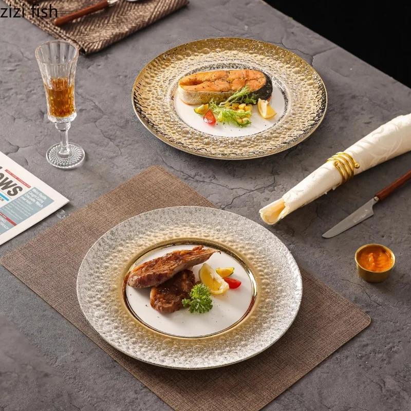 Western Style Steak Plate Ceramics Dining Plates Dessert Plate Sushi Plates Sting Disc Dim Sum Dish Fruit Bowl Salad Bowl Tray