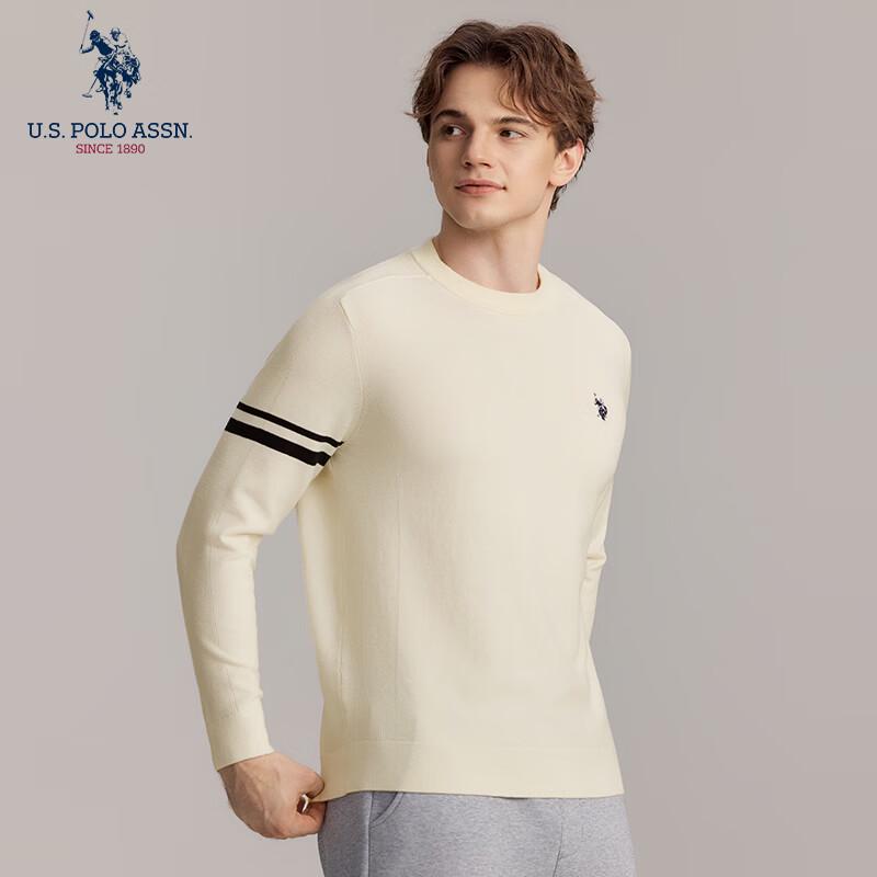 U.S. POLO ASSN. Men's Premium Wool-Blend Crewneck Sweater