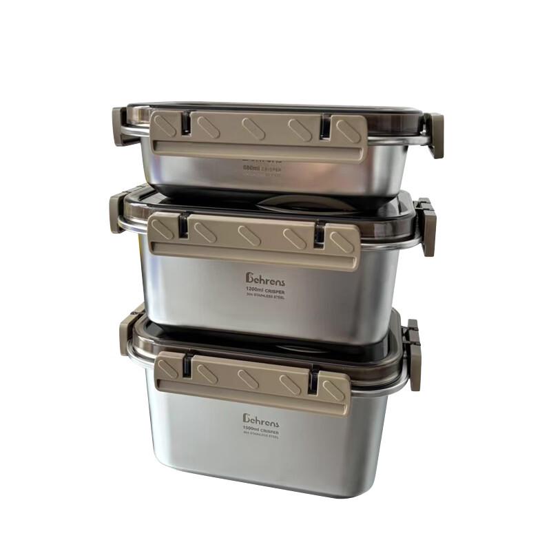 Beirens Daily Fresh 304 Stainless Steel Food Storage Set