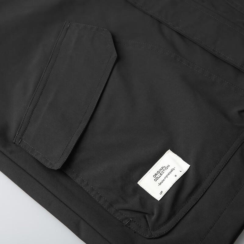 Dibenze Men's Plus Size Detachable Hood Casual Jacket