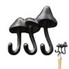 Mushroom Wall Hook Cast Iron Toadstool Hook Hanger Indoor Outdoor Use Decorative Hook for Coat And Towel Bathroom Garden Patio Entrance