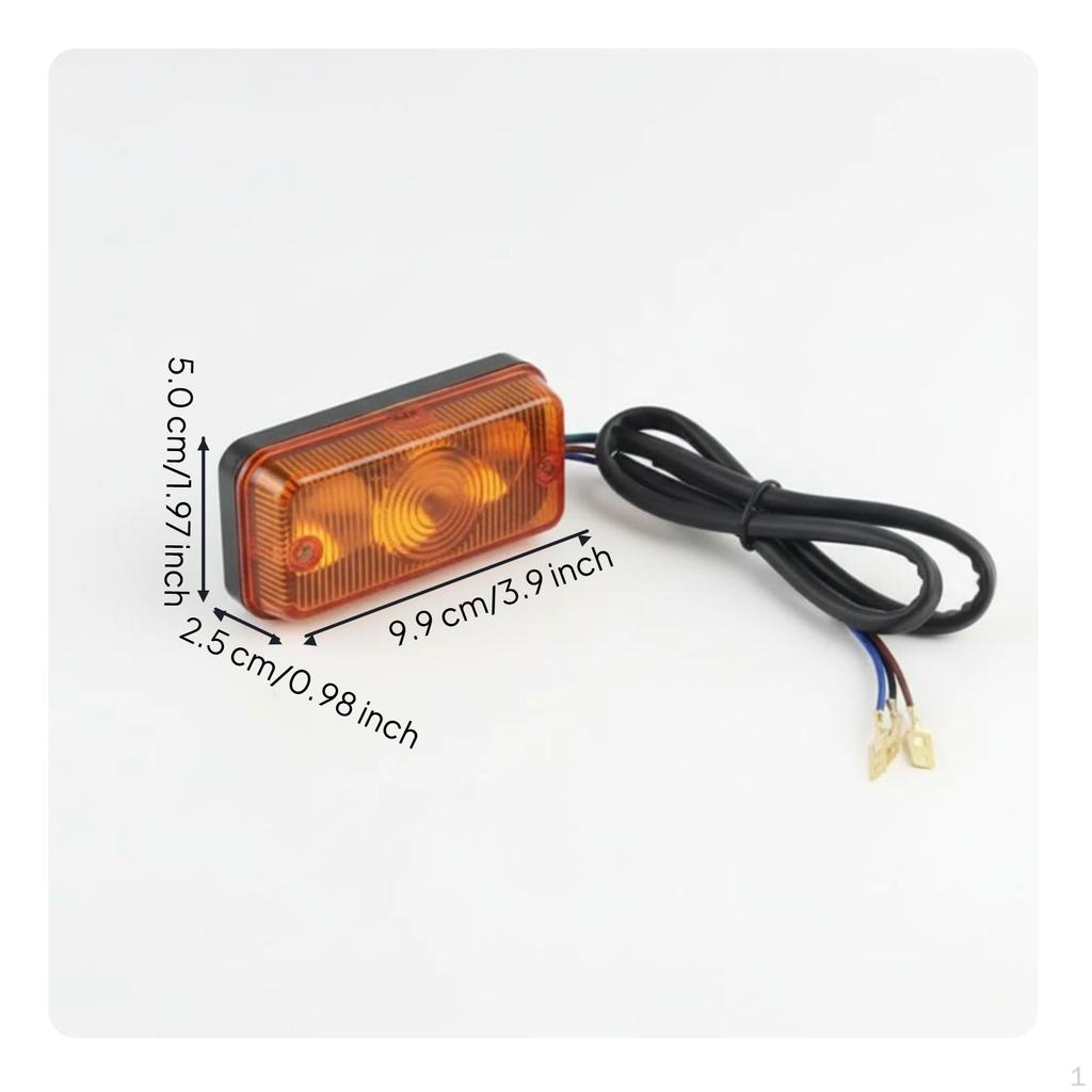 Lightemitting diode Forklift Turn Marker Light, 12V Front Position Light Orange 1 Piece
