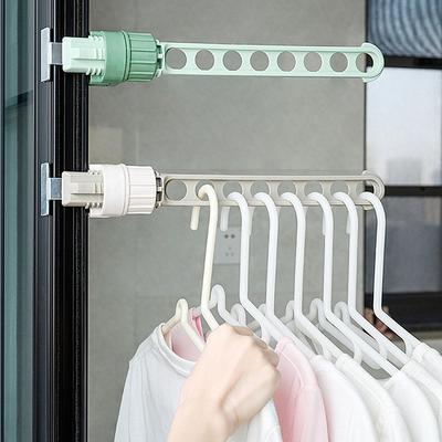 Fensterrahmen aus Kunststoff Schrank-Organizer Mehrfachport-Ständer Kleiderbügel Multifunktionaler Wäscheständer