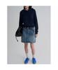 Button Hooded Pullover Navy