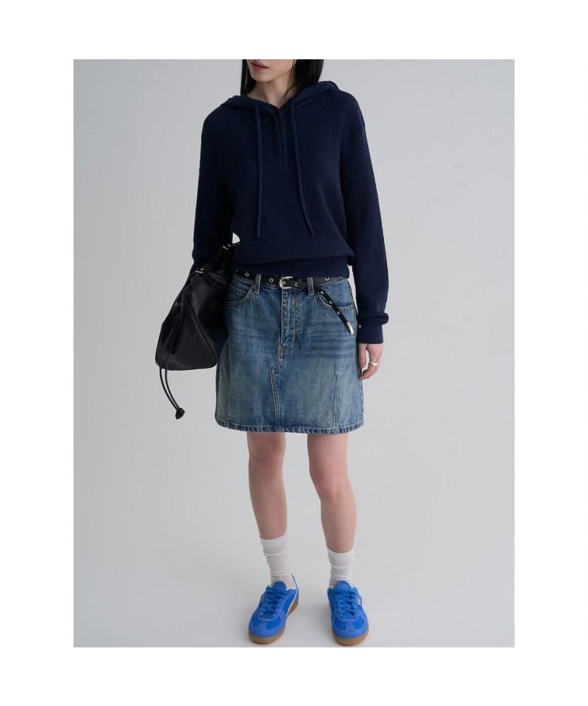 8seconds Button Hooded Pullover Navy