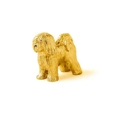 Tibetan Terrier 22ct Gold Plated Made In England Art Dog Figure Collection
