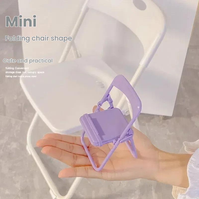 Portable Creative Desktop Mini Cell Phone Holder Desktop Chair Holder 4 Colours Adjustable Macaron Colour Holder