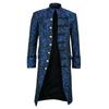 Men Button Fashion Steampunk Vintage Tailcoat Jacket Gothic Frock Uniform Coat