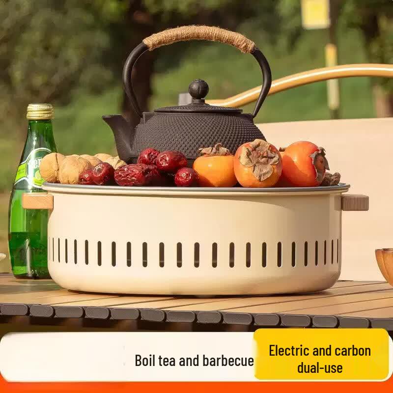 Oeny Electric & Charcoal Dual-Use BBQ Grill and Heating Stove