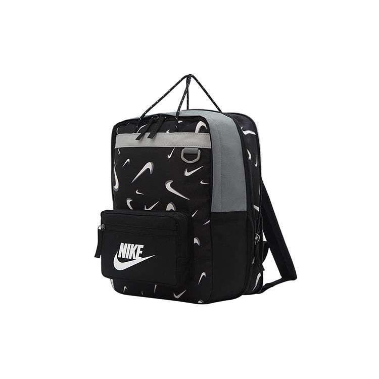 Nike Tanjun 3D Logo All Over Print Polyester Tote Backpack Men backpack Black CU8331-010