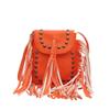 Retro Pu Small Crossbody Bag With Chain And Tassels For Daily Use