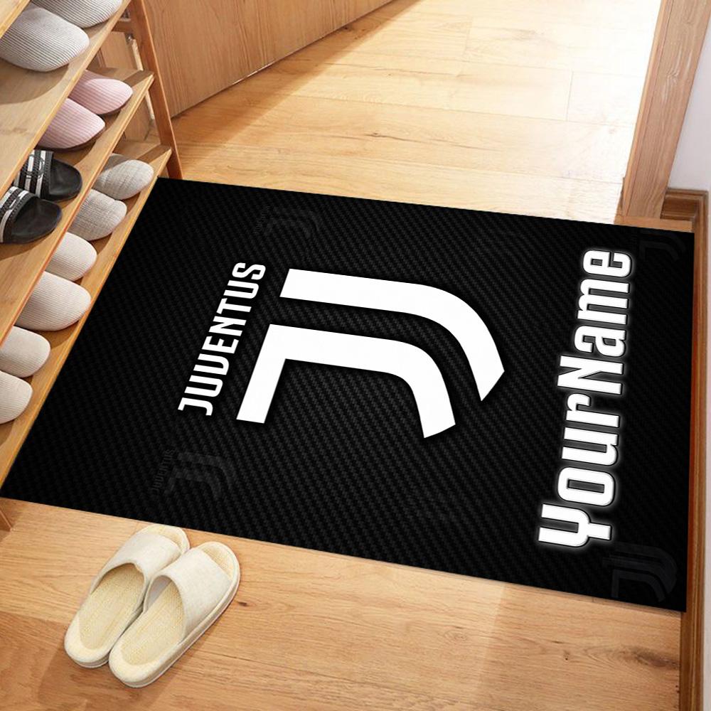 Juventus Customize Your Name Carpet Perfect for Playrooms Dormitory Dining Room Foyer Antislip Carpet Office Home Decor Wedding Party Gift