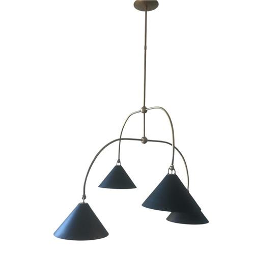 Brass Arno 4-Light Mid Century Modern Chandelier Ceiling Light Fixture Adjustable Arm Different Design Pendent Light