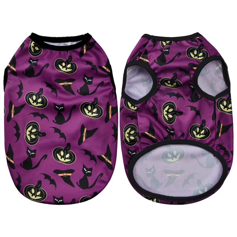 Pet Halloween Summer Vest: Spider, Devil, Pumpkin Designs