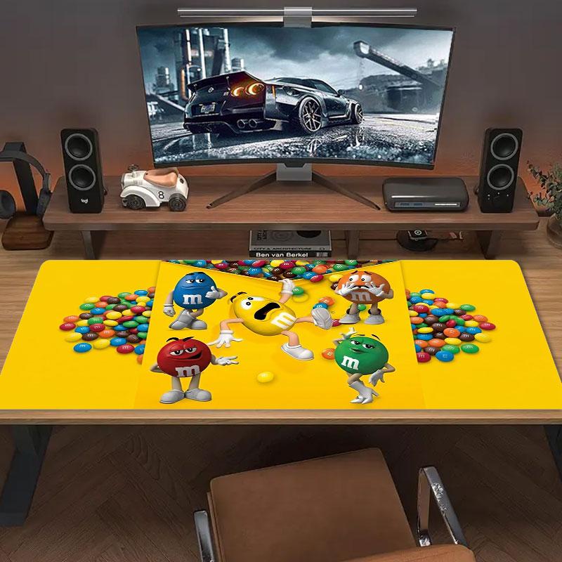 M&M's Podkładka pod mysz Duży rozmiar Podkładka na duży stół do gier Antypoślizgowa Podkładka pod laptopa Tablet Duża podkładka pod mysz XXL Mata na mini PC z obszyciem