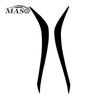 2pcs Car Headlight Eyebrow Eyelid Cover Stickers Trim Black ABS for Toyota Mark X REIZ 2010 2011 2012