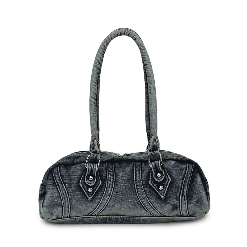 

New Trending Fashion Vintage Womens Underarm Purse Denim Tote Bags Casual Shoulder Bags for Ladies
