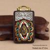 Ebony Tangka Necklace with Ethnic Na Fu Pendant - Buddha Amulet for Men & Women