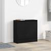 Shoe Cabinet Black Oak Effect 60 x 21 x 57 cm Particleboard
