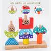 Kids Building Blocks Educational Toy Baby Color Cognition Wooden Set Assembly