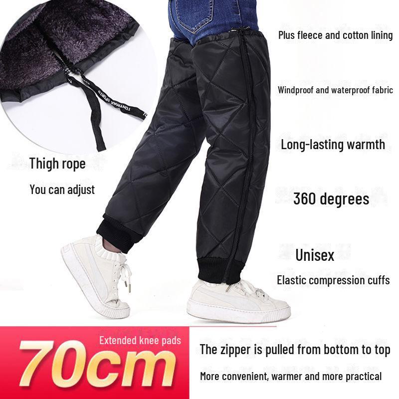 Thickened Windproof Winter Motorcycle & Electric Bike Knee Pads, Men & Women Leggings for Cold Weather Riding