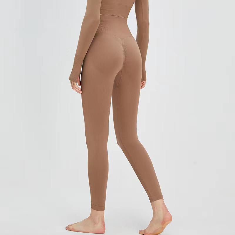 European & American High-Waisted Seamless Butt-Lifting Yoga Pants - Plus Size, No-Trace, Summer Running