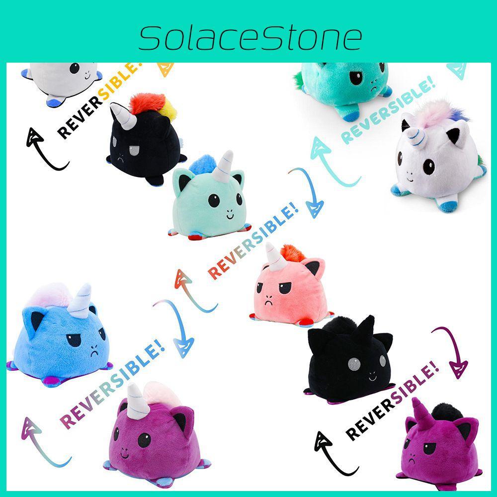Adorable Reversible Flip Unicorn Plush Stuffed Toy Soft Animal Ideal For Kids