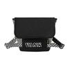 Sport Casual Checkerboard Print Splicing Polyester Shoulder Crossbody Bag Regular Unisex Bags Black VN0A5H9YBLK