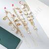 Short Ocean Wind Shell Stone Mobile Phone Chain Premium Beige Handmade Beaded Mobile Phone Lanyard Pendant