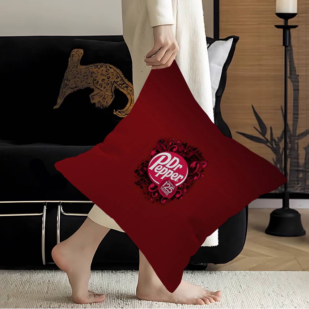 D-Dr Pepper Maple Design Cushion Cover Happy Autumn Harvest decor Holiday Decorati Pillow Cover