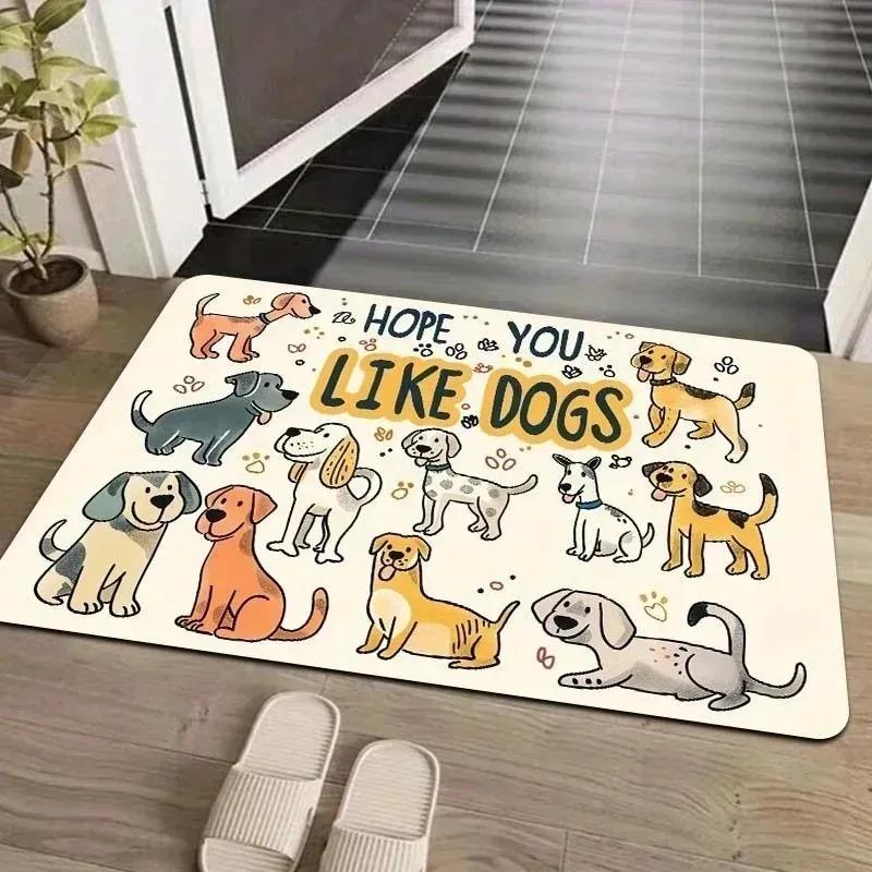 

1PC Highland Cow pattern Door Mats Kitchen Rugs Non-Slip Pop design Living room Rugs Bath Mat Carpet for Home Sink Laundry Decor 400MMx600MM