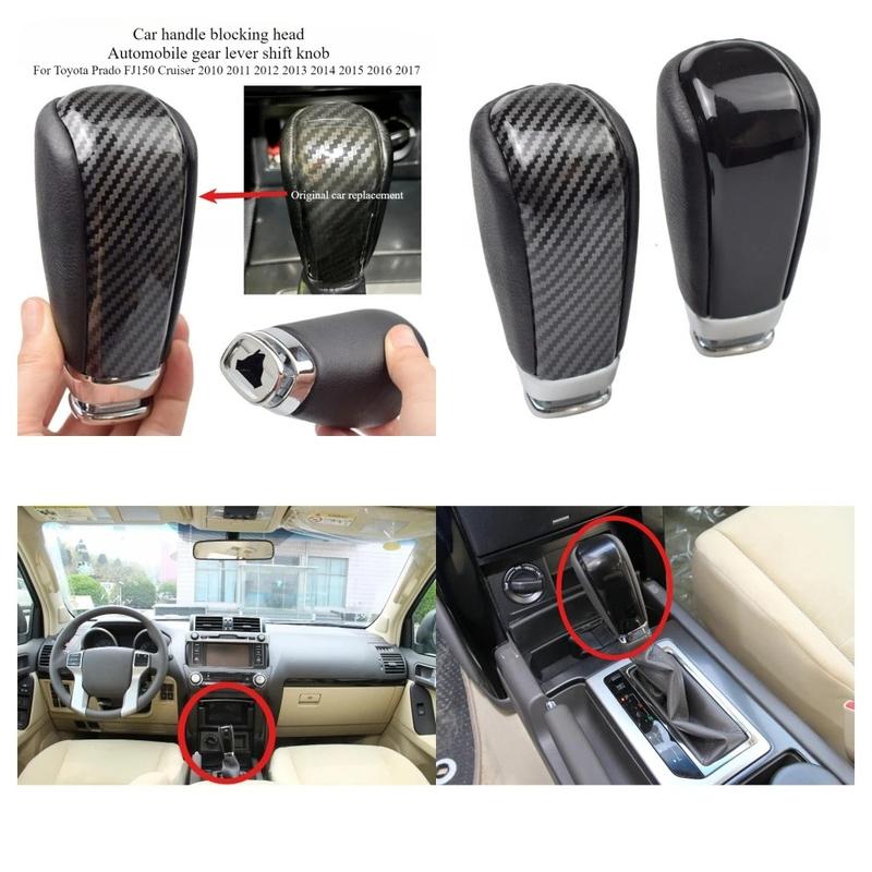 Car joystick gear shift head gear lever shift knob suitable for Toyota Prado FJ150 FJ 150 Cruiser 2010 2011 2012-2015 2016 2017