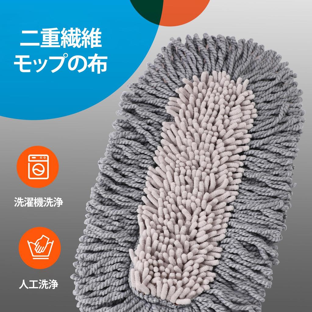 CLEANHOME Floor For Dry and Wet 360 Degree Extendable For Wiping and Cleaning No Cotton Cloth Mop, Mop, Flooring, Rotation, 113-141cm, Floors,
