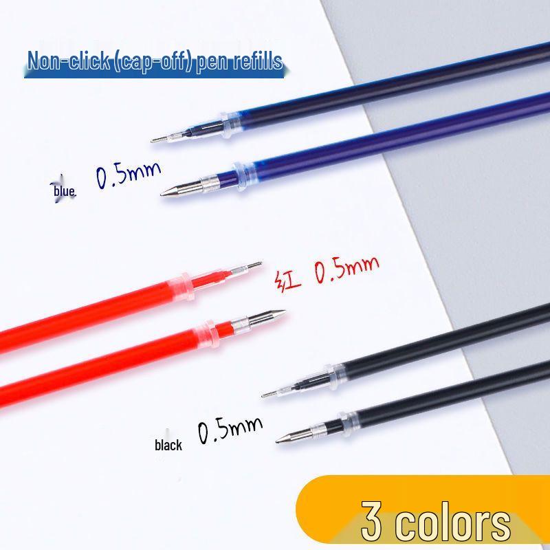 Refill Pack for Neutral Pens - Needle & Bullet Tip, Click Style, Available In Red, Blue, Black