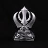 Khanda Sahib Idol Sikhisches religiöses Symbol Khanda Sahib Statue für Armaturenbrett Idol für Pooja Bürotisch Ausstellungsstück Geschenkartikel