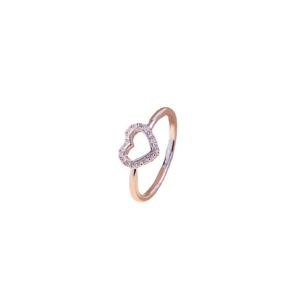 Versatile Zircon Heart Ring: Elegant Proposal & Wedding Jewelry for Women