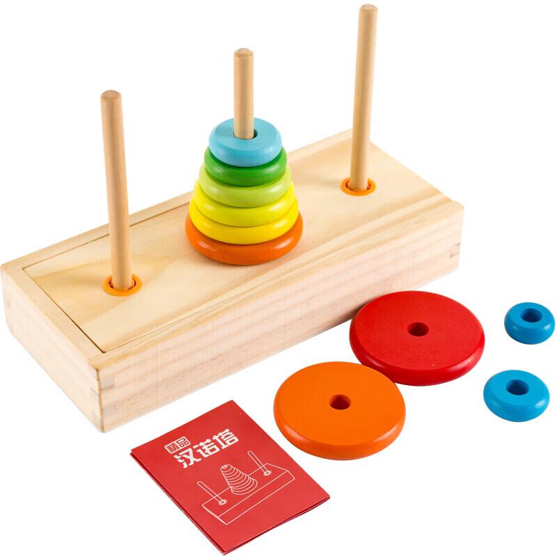 Wooden Tower of Hanoi Educational Puzzle