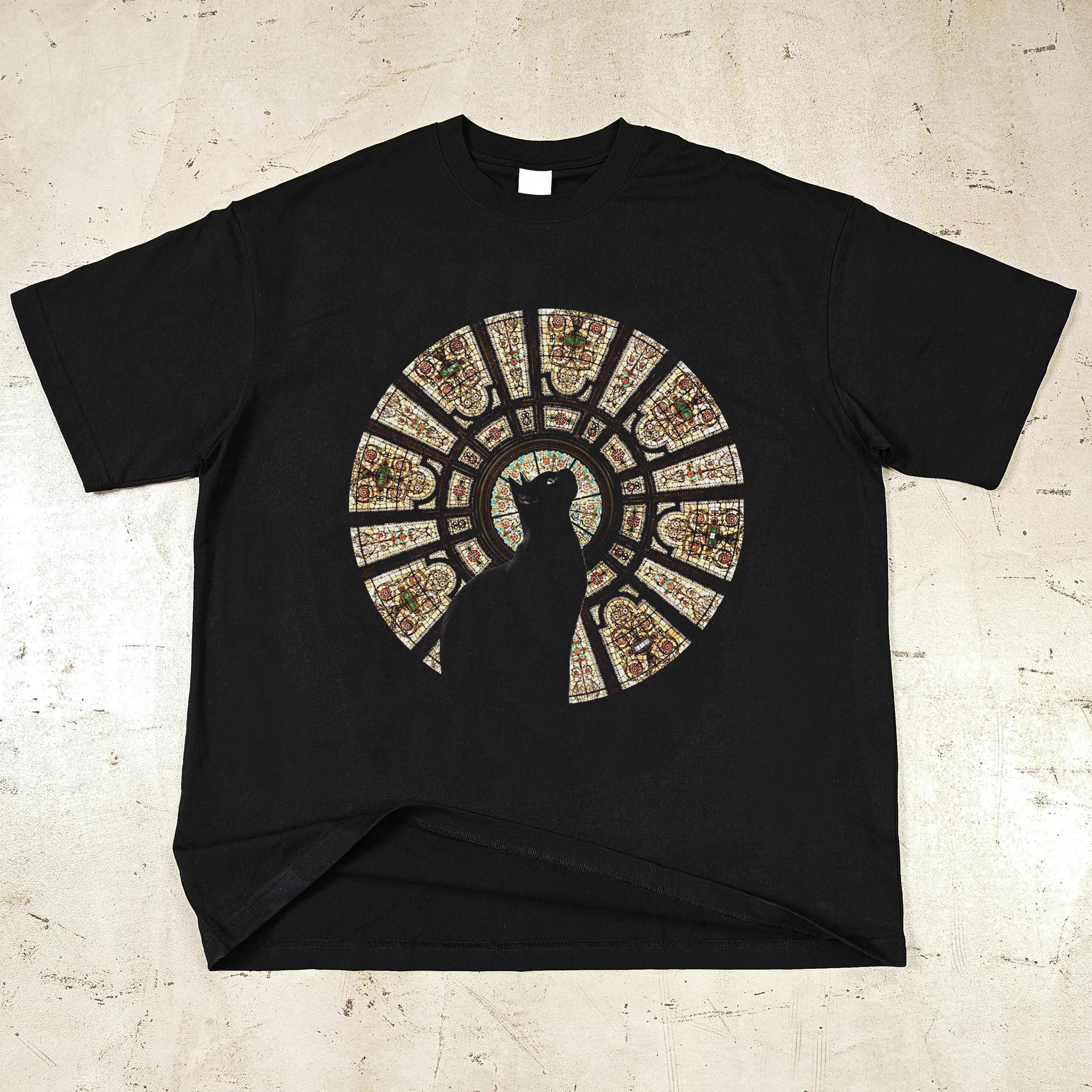 

Вуличний одяг Футболка зі смішним малюнком Бавовняна футболка Топи унісекс Футболки Літня футболка з короткими рукавами XL чорний